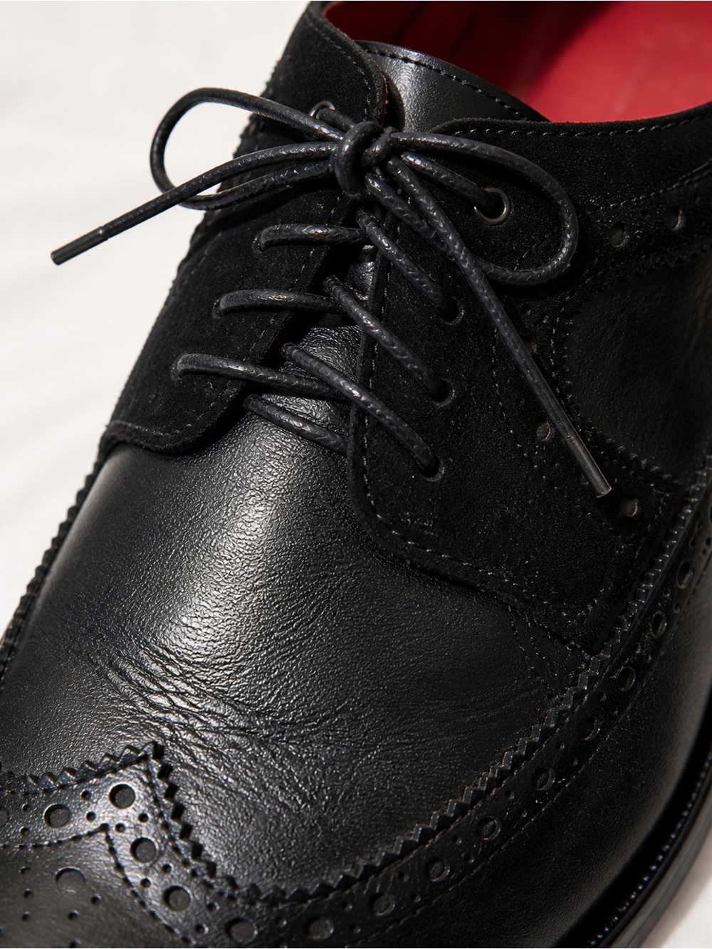 Carlos Santana Black Wingtip Oxford Dress Shoes Men’s Size 11 Brogue Lace Up - Picture 6 of 11